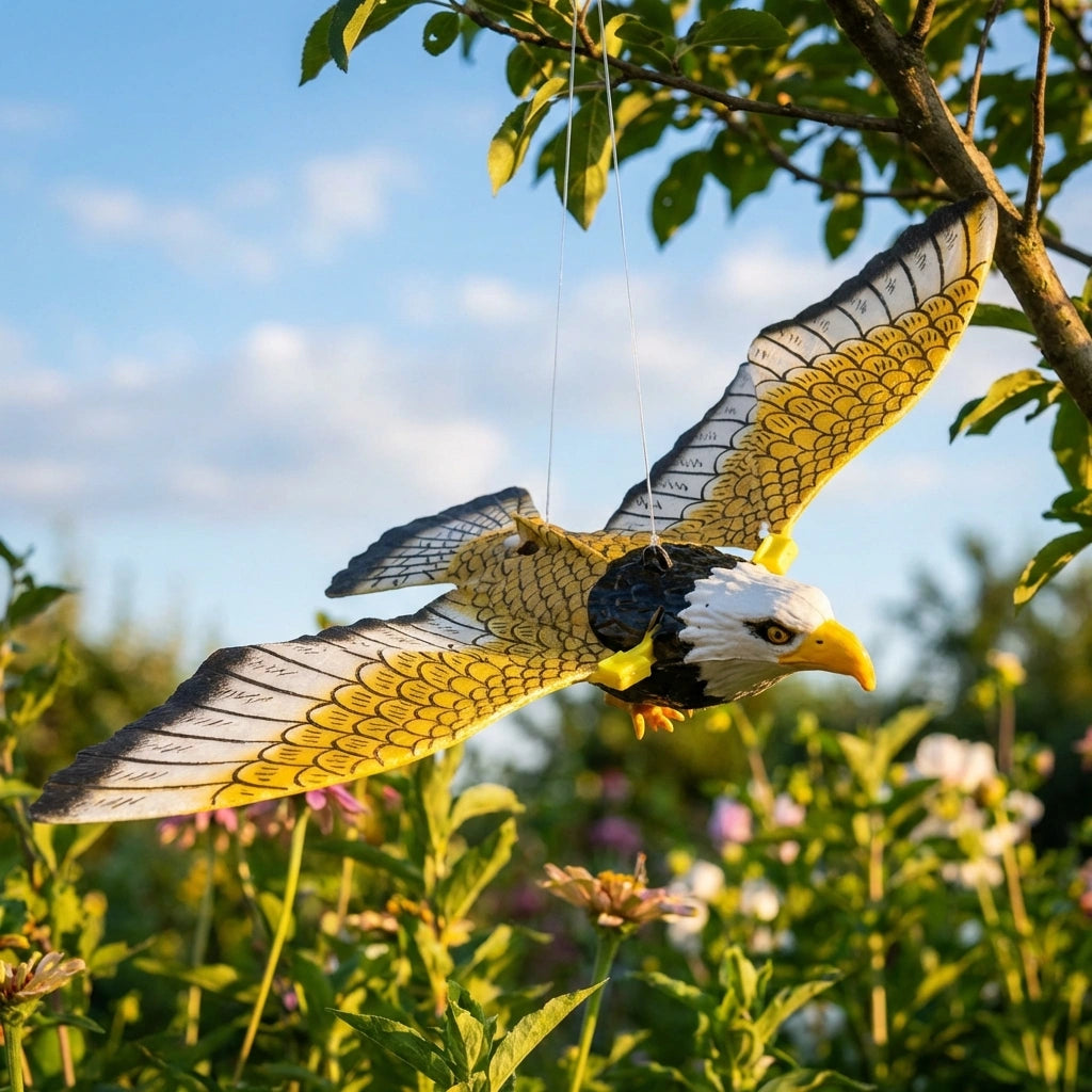 Realistic Flying Eagle Bird Toy with Spread Wings