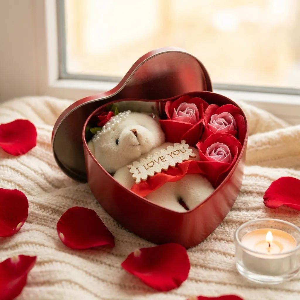 Bear Rose Gift Box