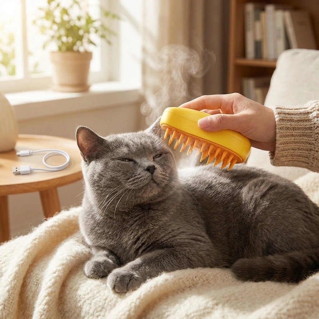 3-in-1 Steamy Pet Brush