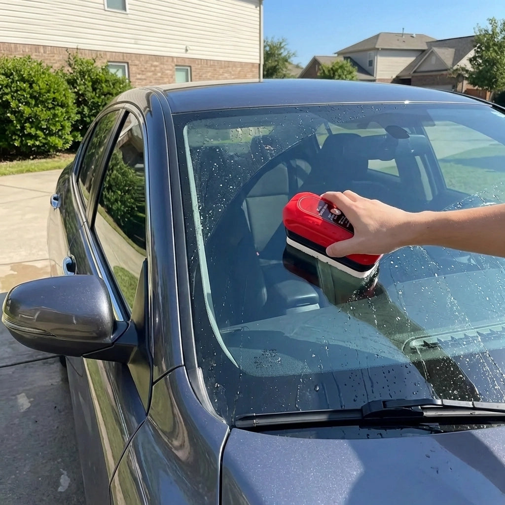Car Glass Oil Film Cleaning Brush Automotive Glass