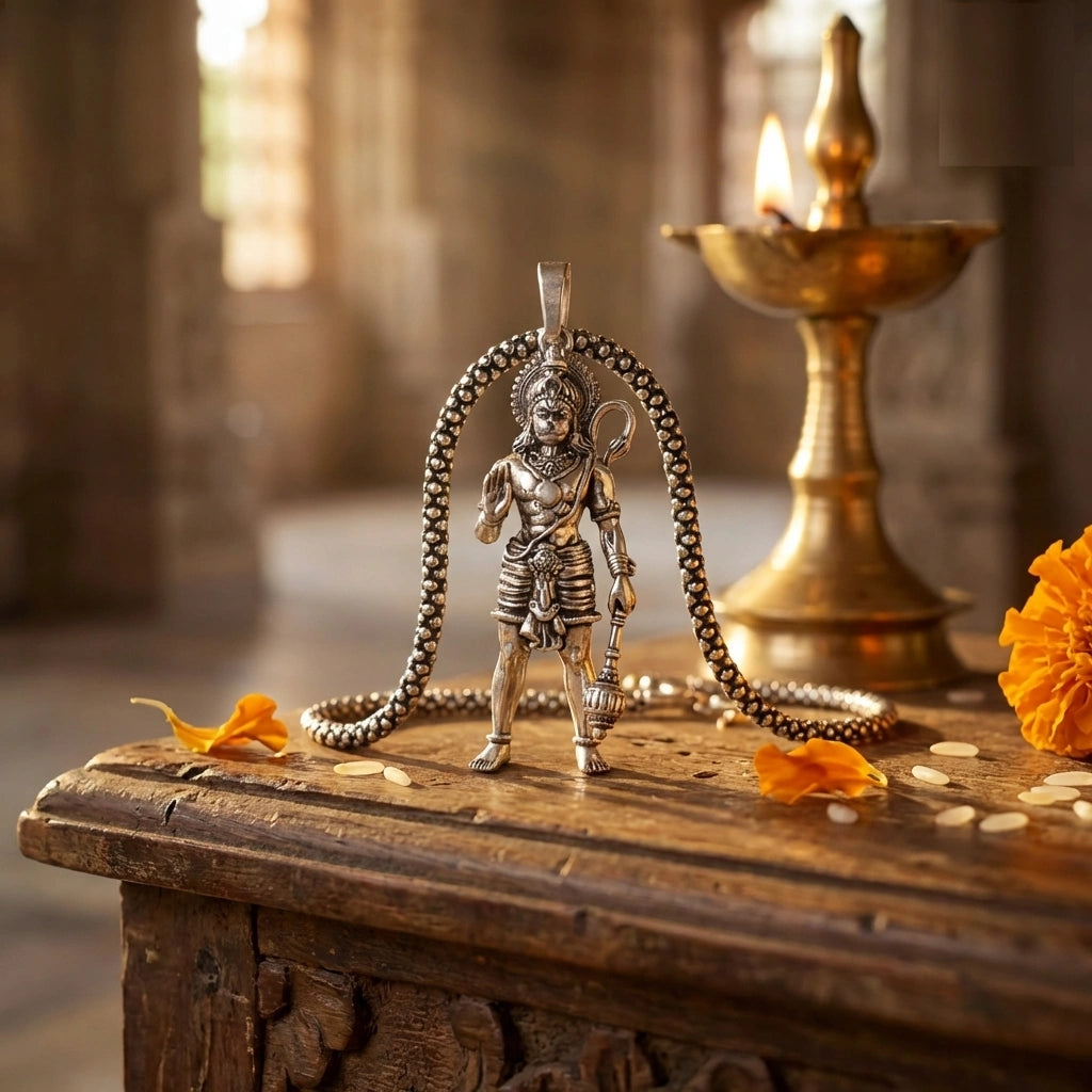 Lord Hanuman Pendant with Chain