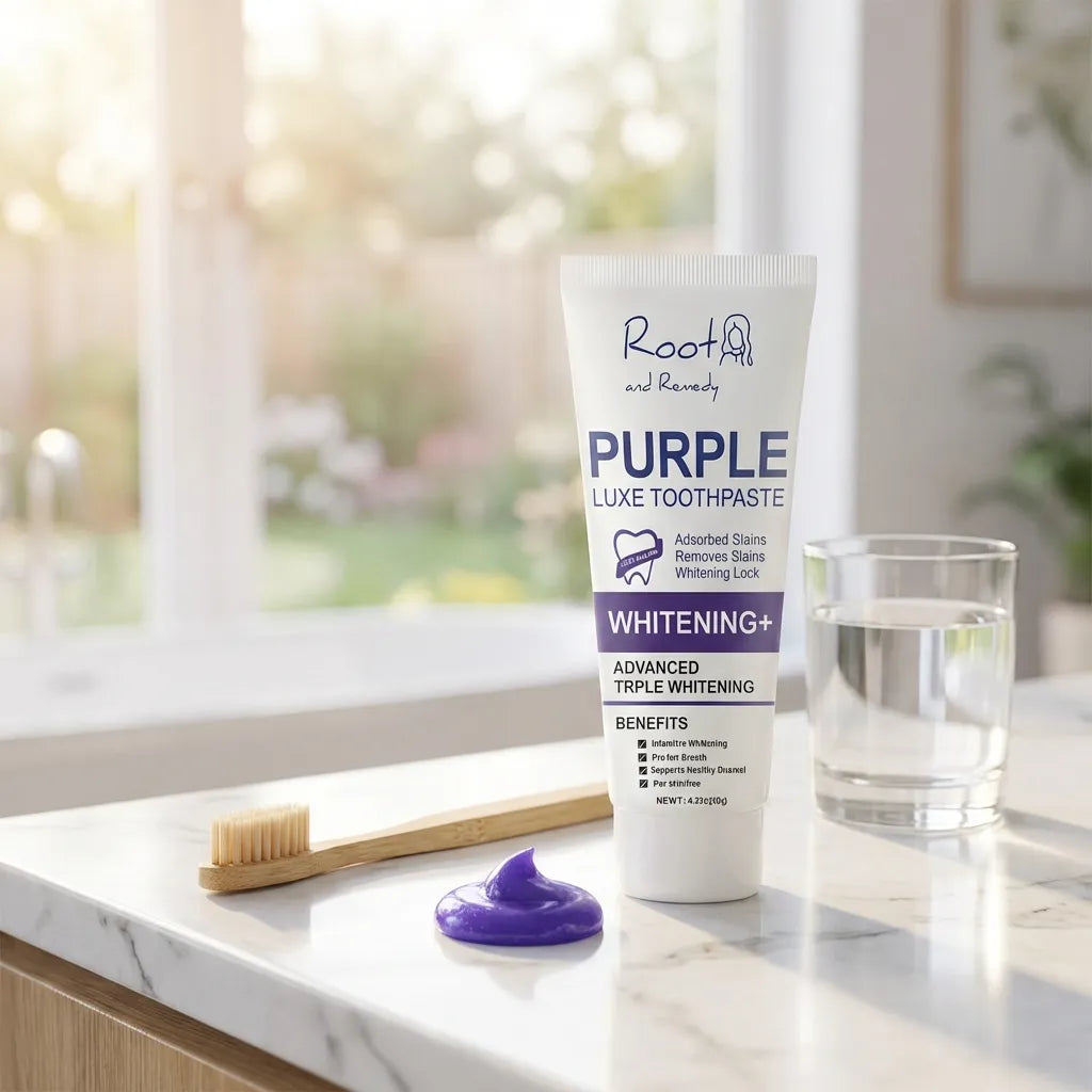 Color-Correcting Purple Toothpaste