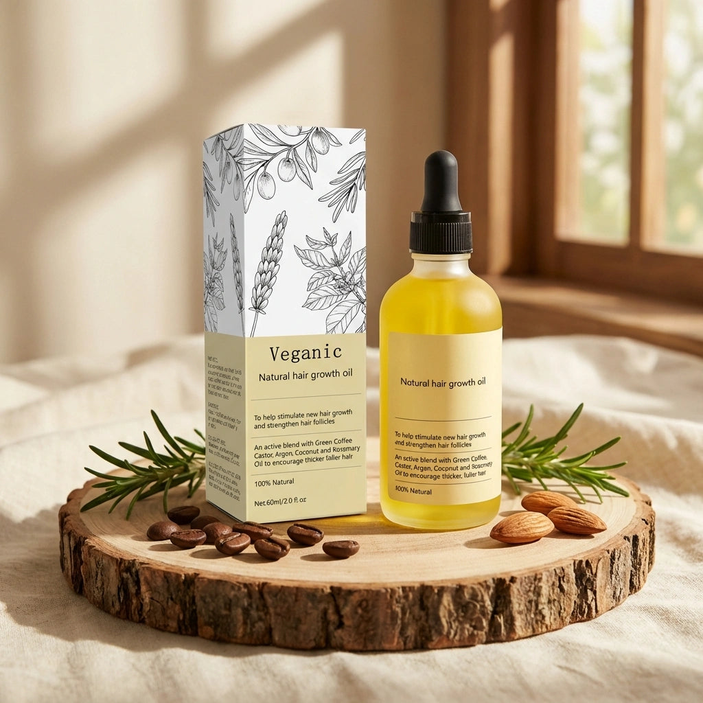 Vegan Natural Hair Growth Oil (Pack of 2)