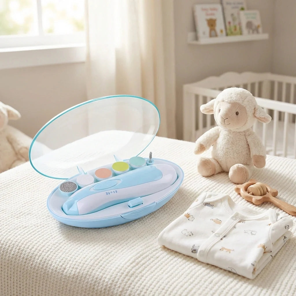 Electric Baby Nail Trimmer With Grinding Heads