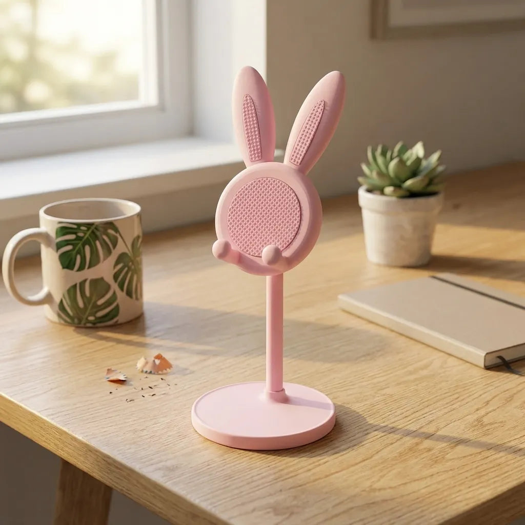 Adjustable Rabbit Cartoon Phone Stand