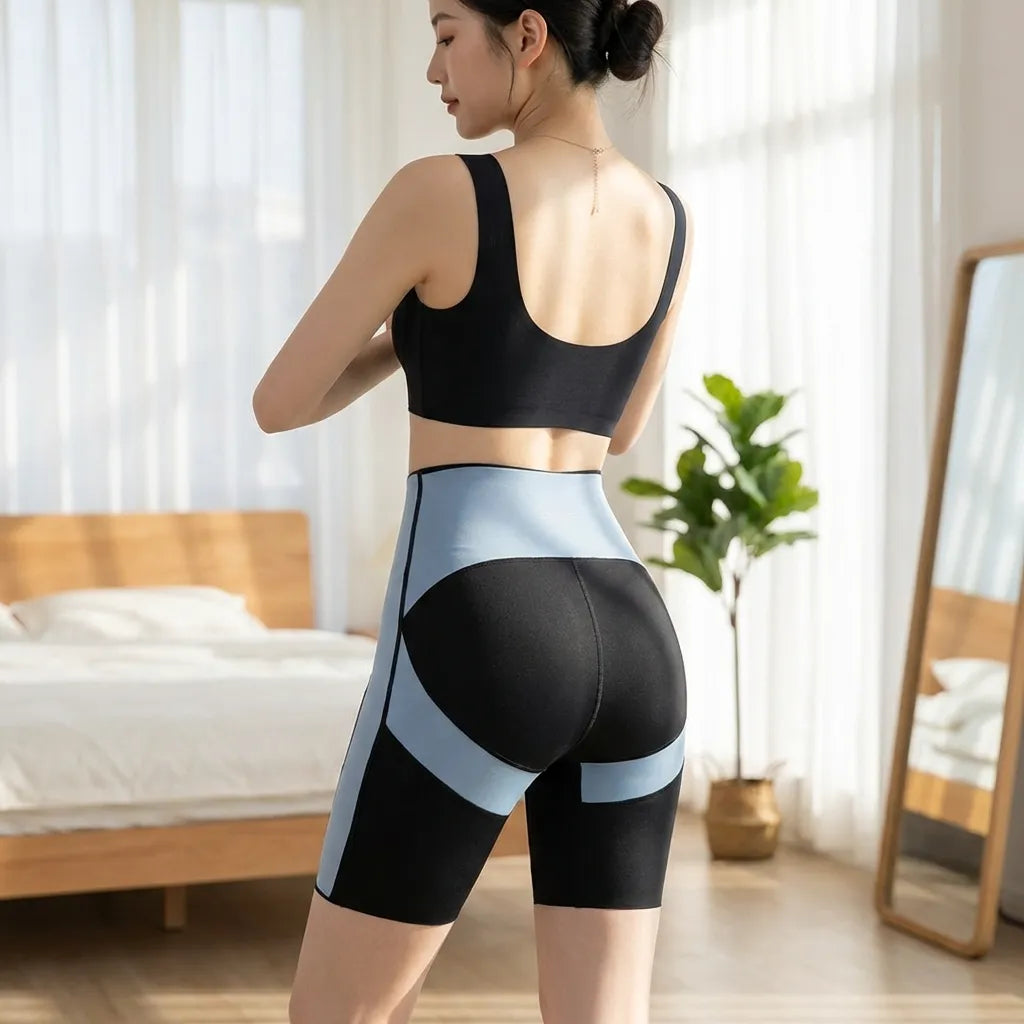 Belly-control butt-lifting body-shaping pants