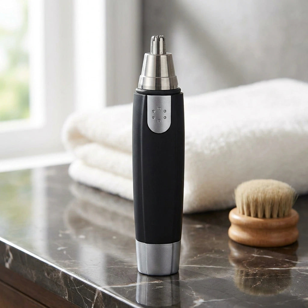 Nose Hair Trimmer Battery-Operated Ear and Nose Hair Trimmer Clipper Painless