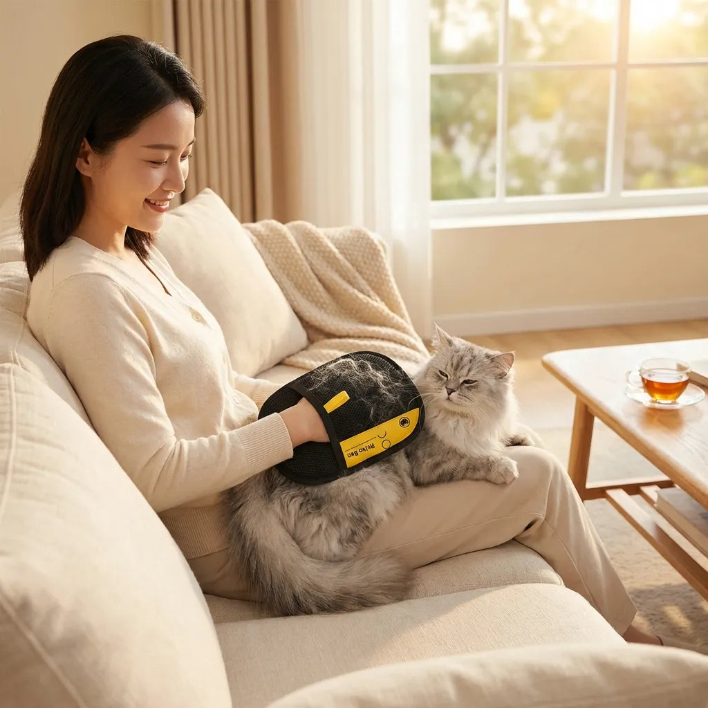 Pet Hair Removal Gloves Pack of 2