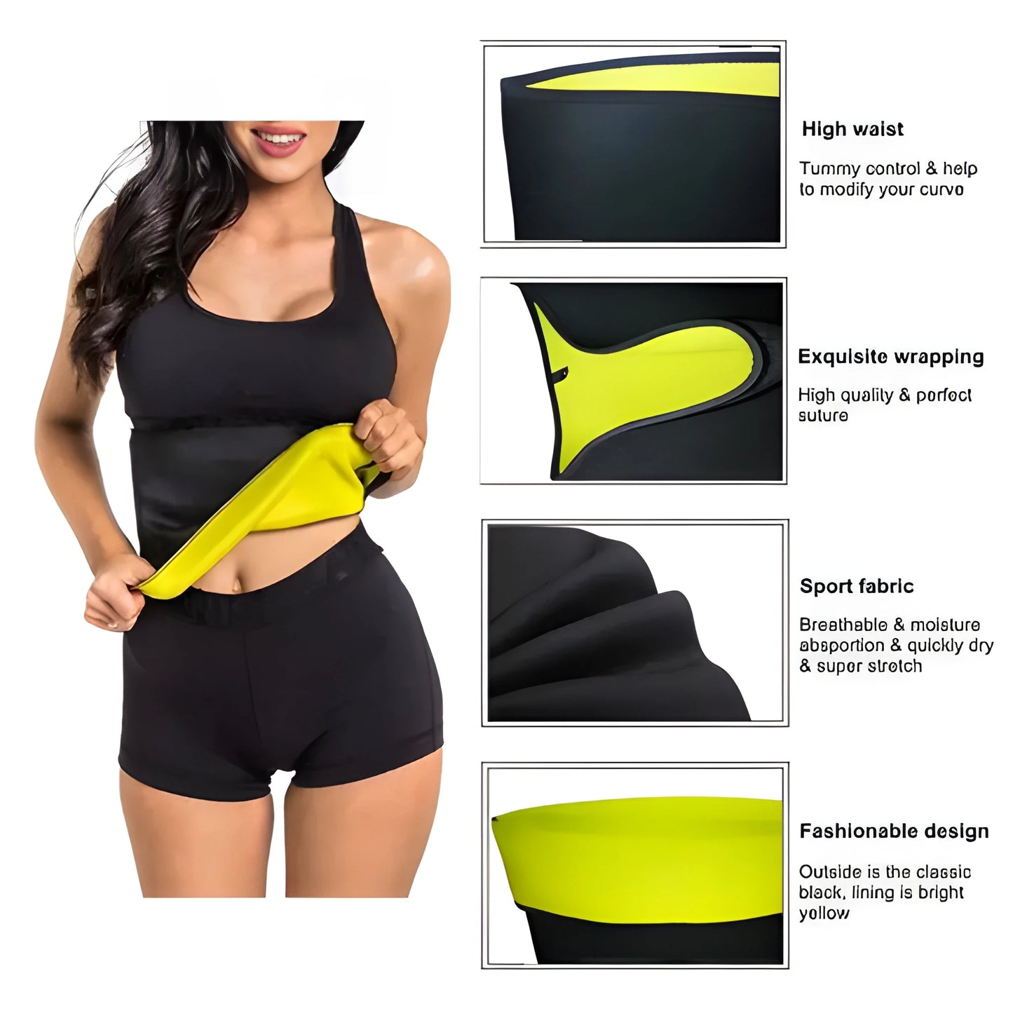 Waist-Slimming Sweat Belt