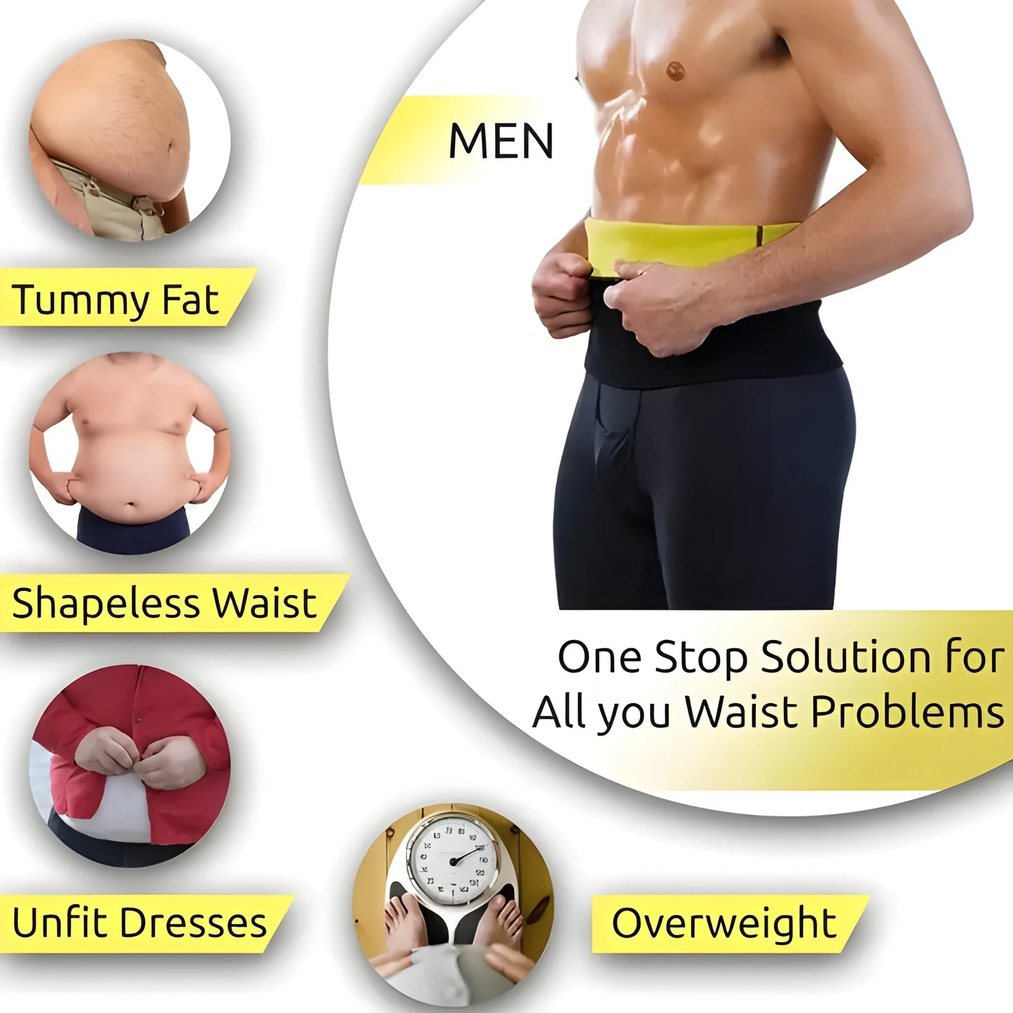 Waist-Slimming Sweat Belt