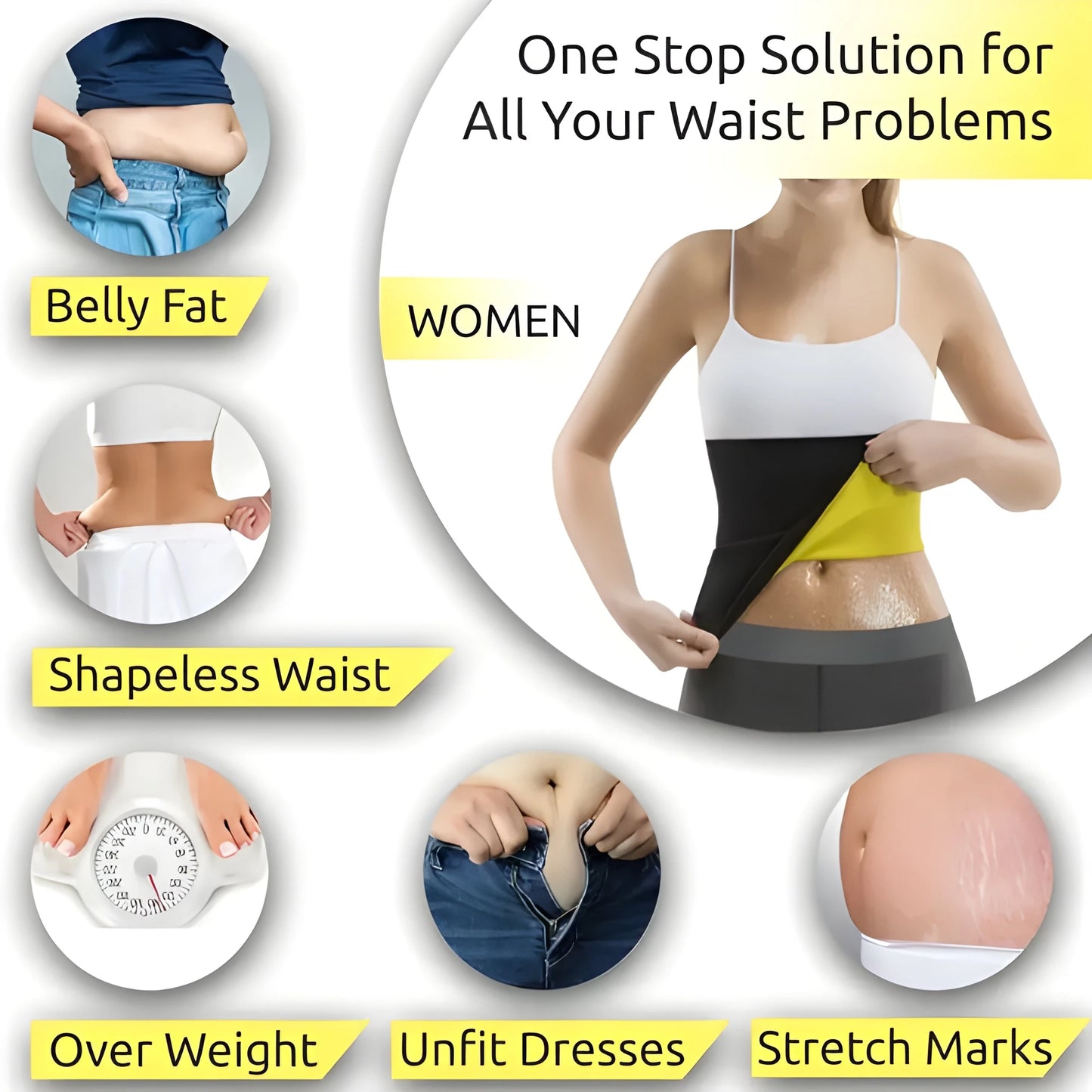 Waist-Slimming Sweat Belt