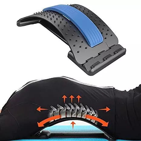 Adjustable Back and Neck Stretcher with Massage Points