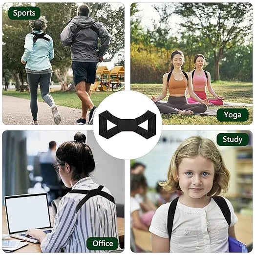 Adjustable Back and Shoulder Support Belt – Lightweight & Breathable