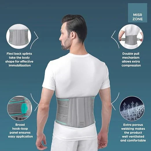 Lumbo Sacral Belt Lightweight & Flexible Back Support for Everyday Comfort Health