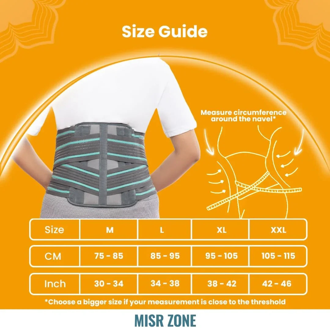 Lumbo Sacral Belt Lightweight & Flexible Back Support for Everyday Comfort Health