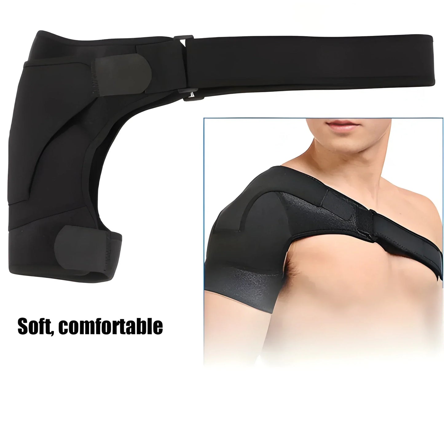 SPOSAFE Adjustable Shoulder & Back Support Belt