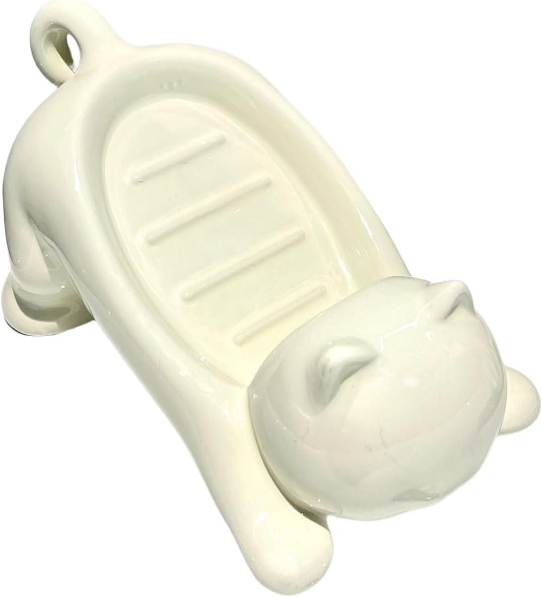 Adorable Cat Soap Holder Home & Kitchen