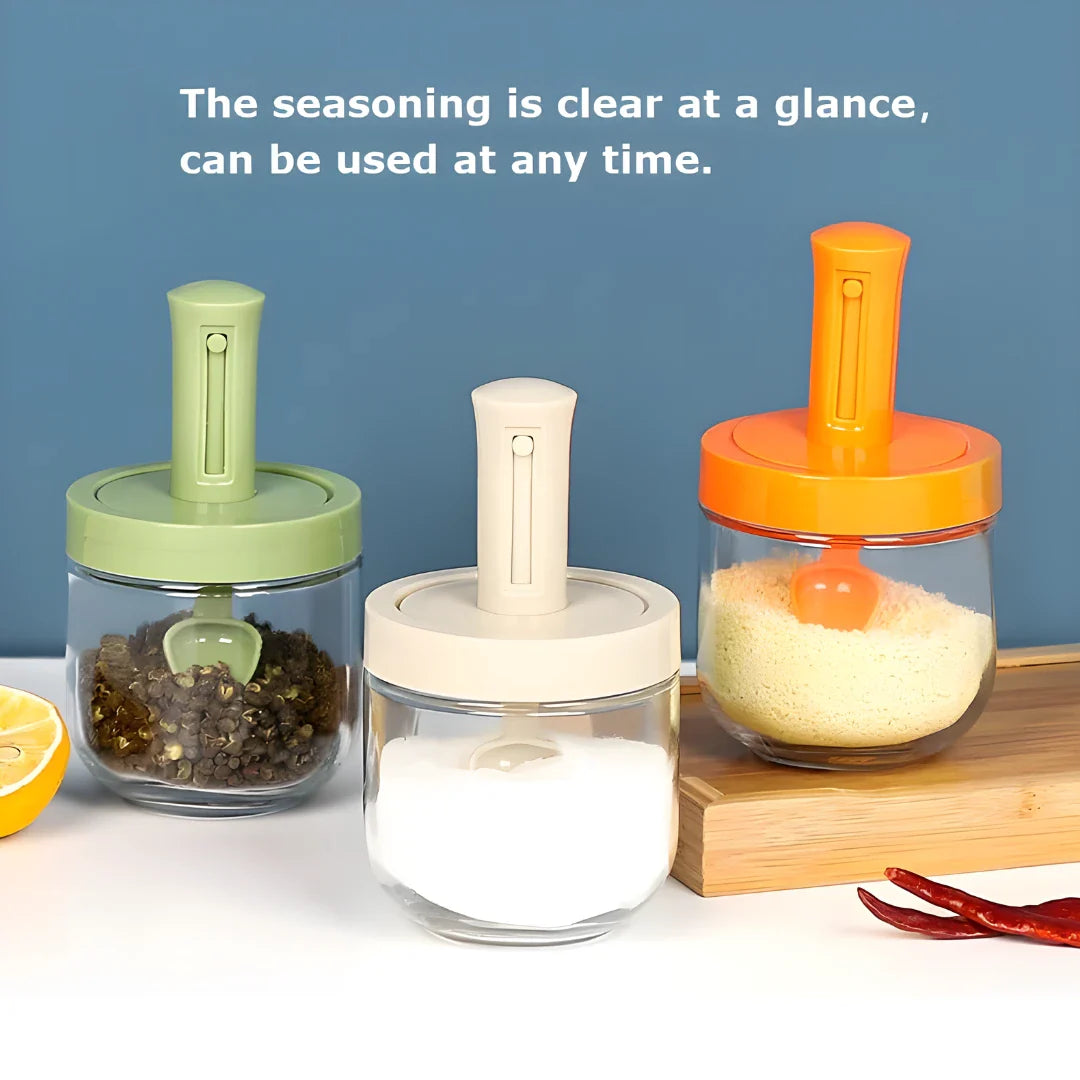 Air Tight Jar with Stand Spoon