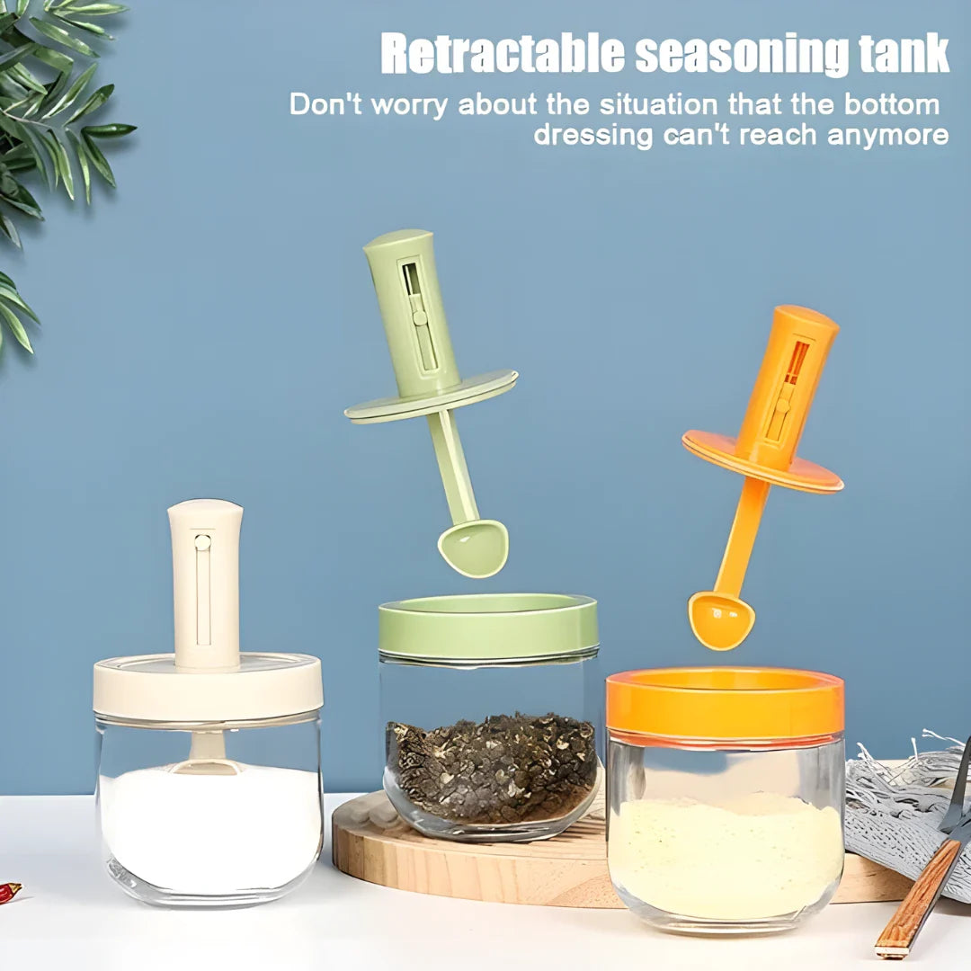 Air Tight Jar with Stand Spoon