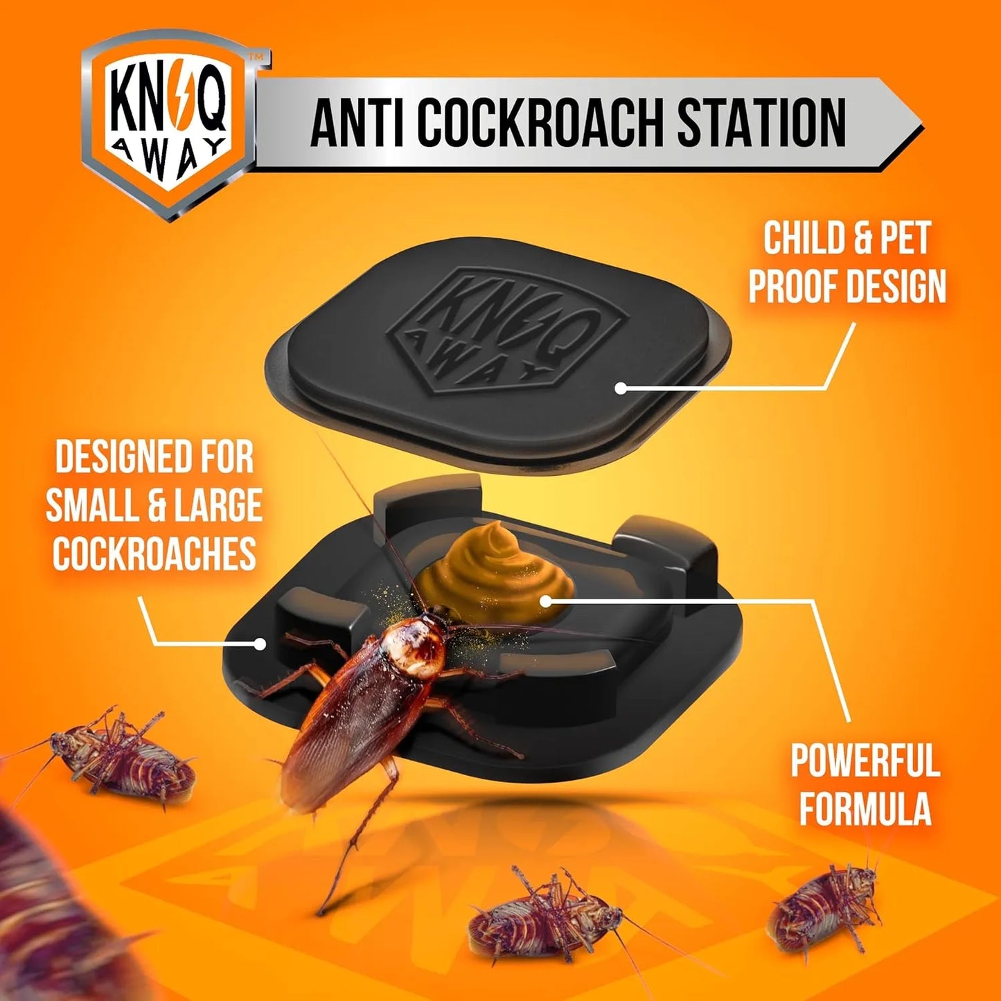 Anti Cockroach Station (Pack of 6 Baits) Home Improvement