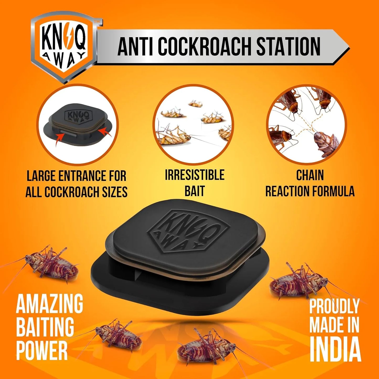 Anti Cockroach Station (Pack of 6 Baits) Home Improvement