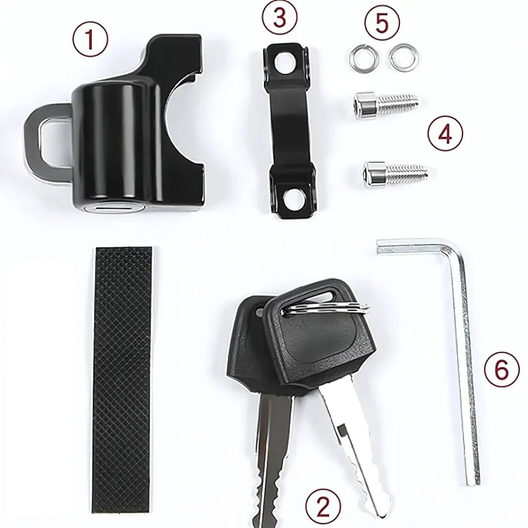 Anti Theft Helmet Security Lock