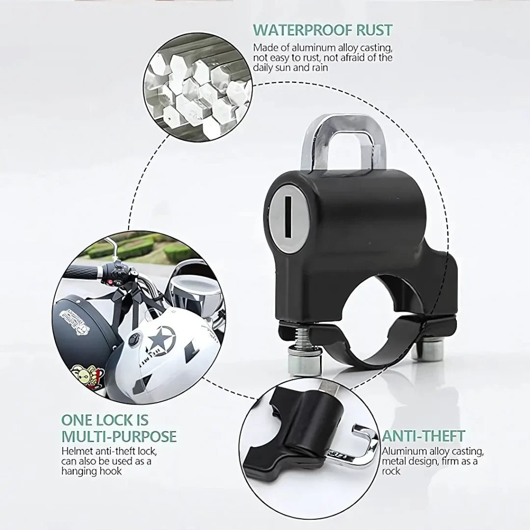 Anti Theft Helmet Security Lock