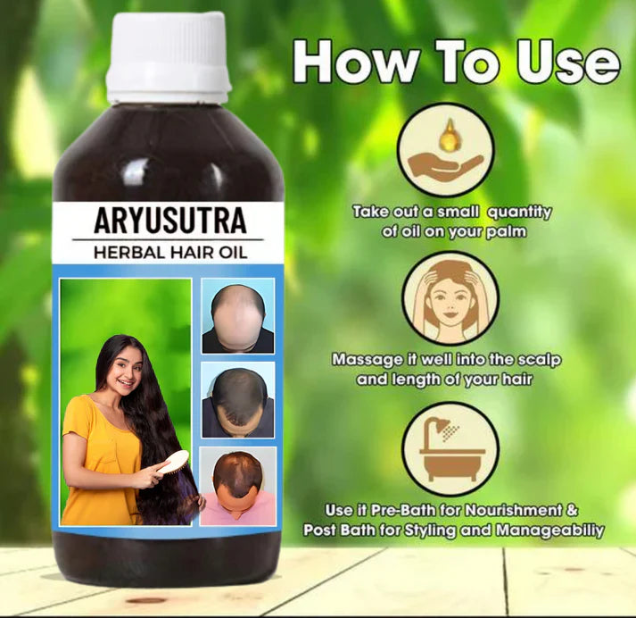Aryusutra Herbal Hair Oil 100ml Hair Growth Serum