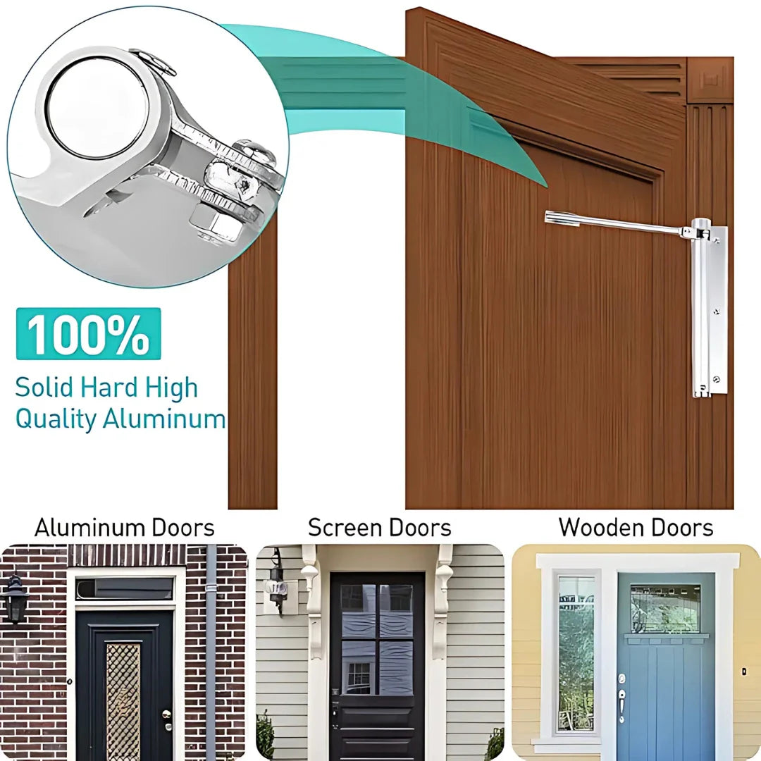 Automatic Door Closer Hinged Lock