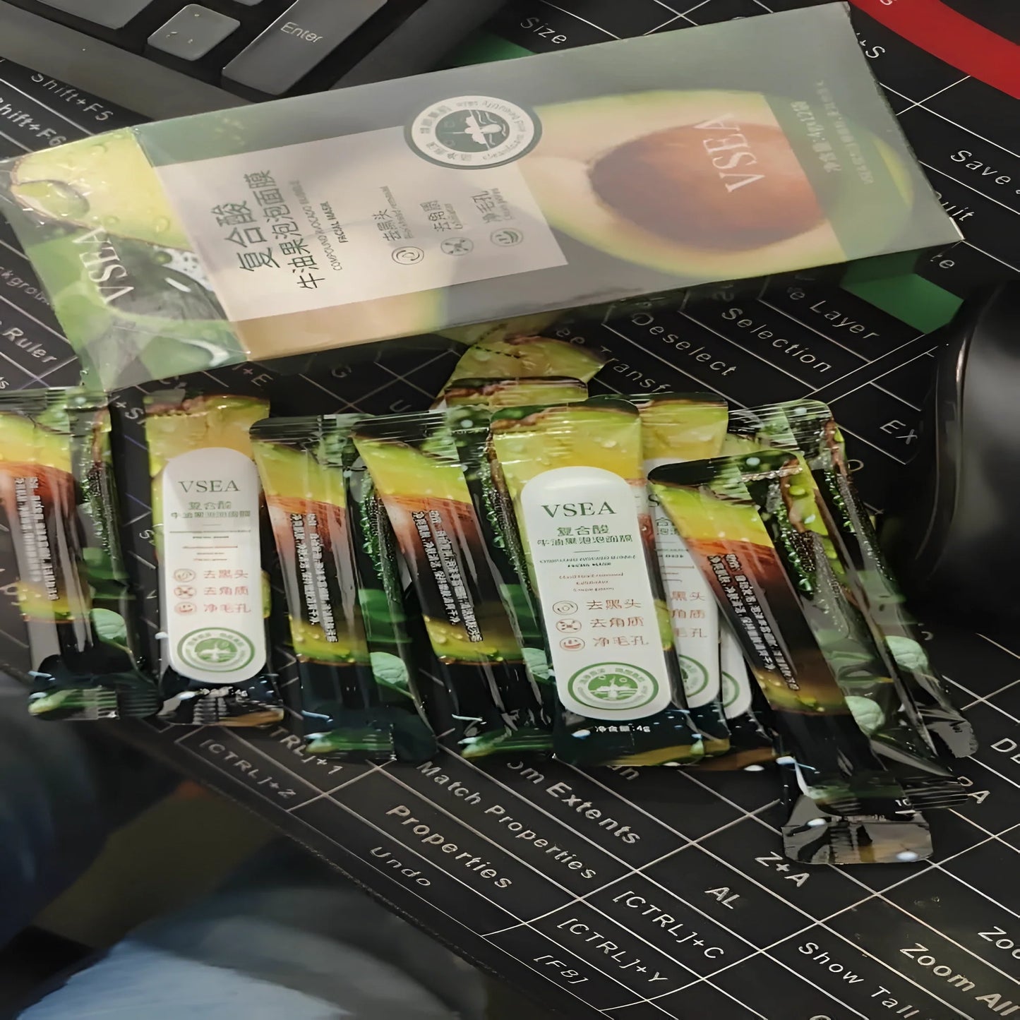 Avocado Bubble Mask Set