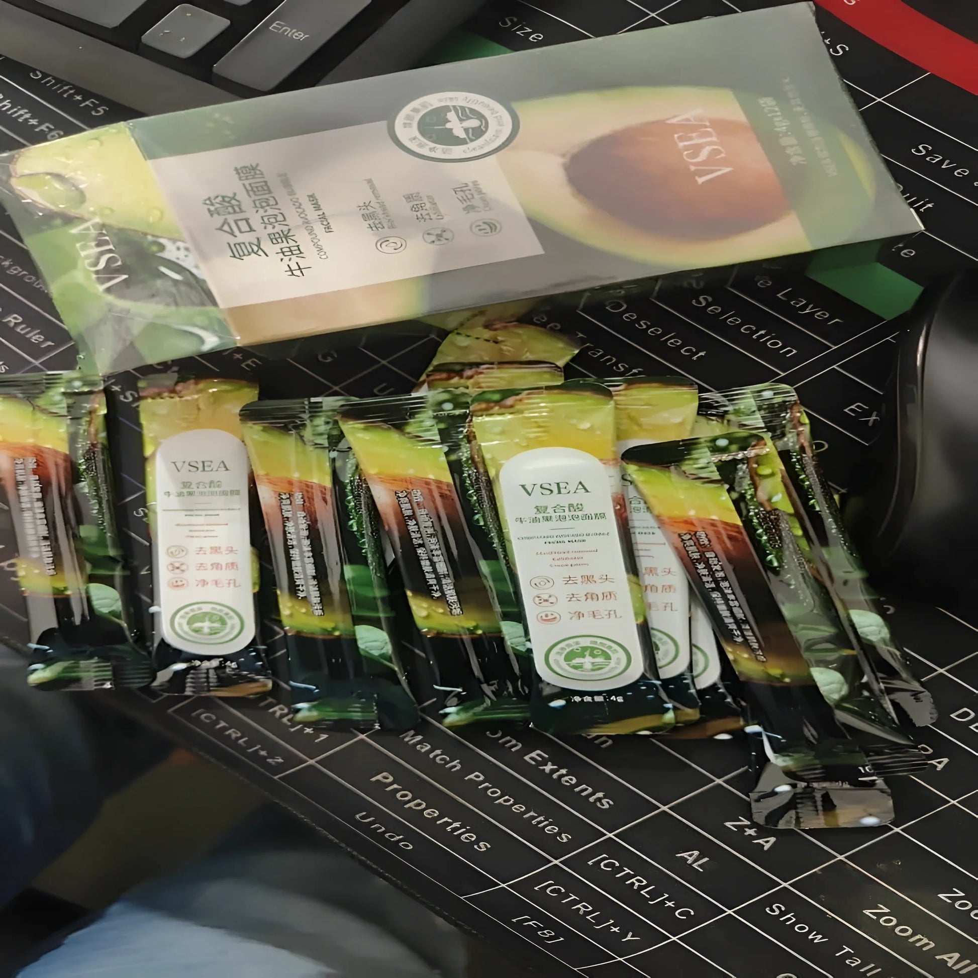 Avocado Bubble Mask Set