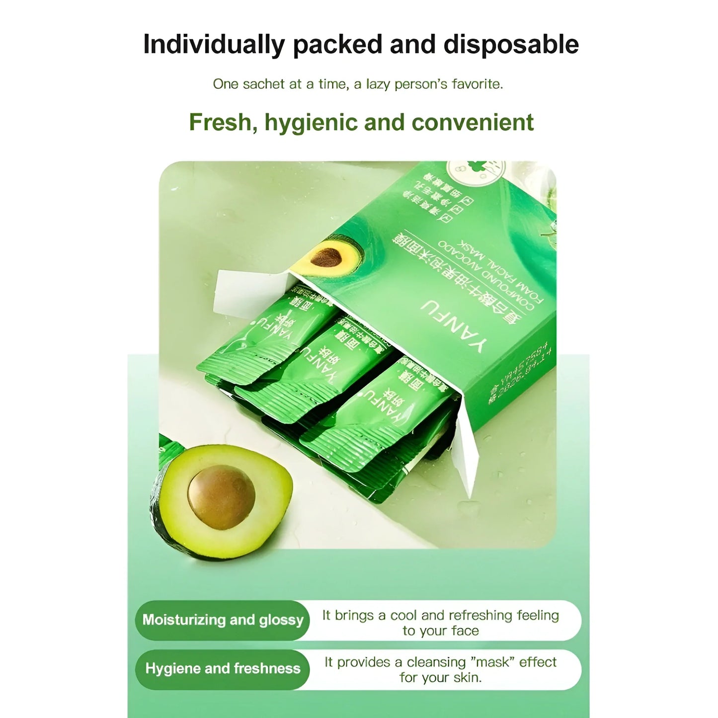 Avocado Bubble Mask Set