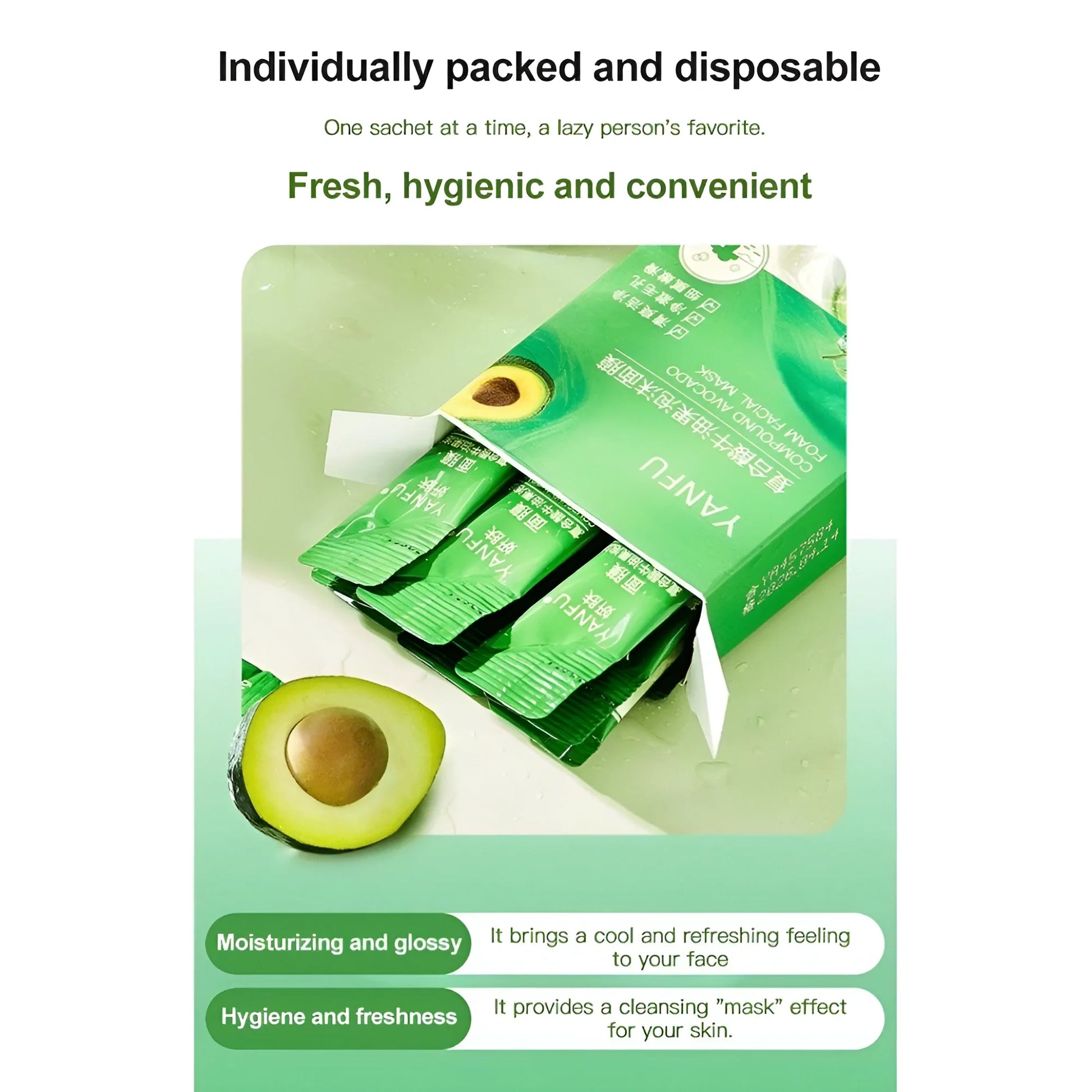 Avocado Bubble Mask Set