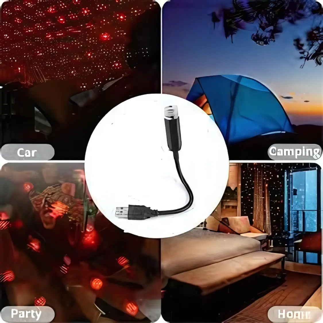 Avon Star Lamp USB Car Fancy Light (Pack of 2)