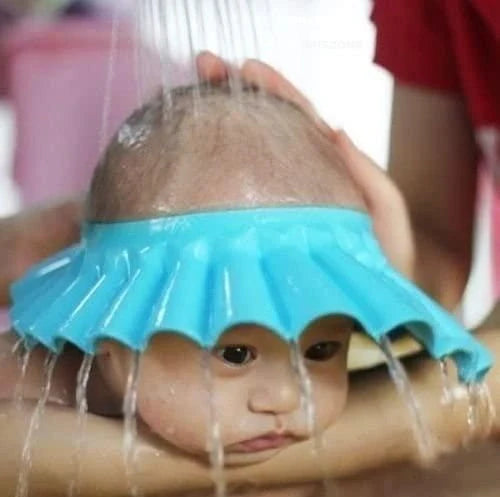 Baby Adjustable Safe Bathing Shower Cap (Pack of 2) baby