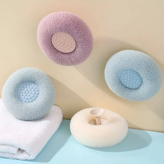 Bath Towel Scrub Bath Massage Shower Ball With Sucker Scrub bathroom