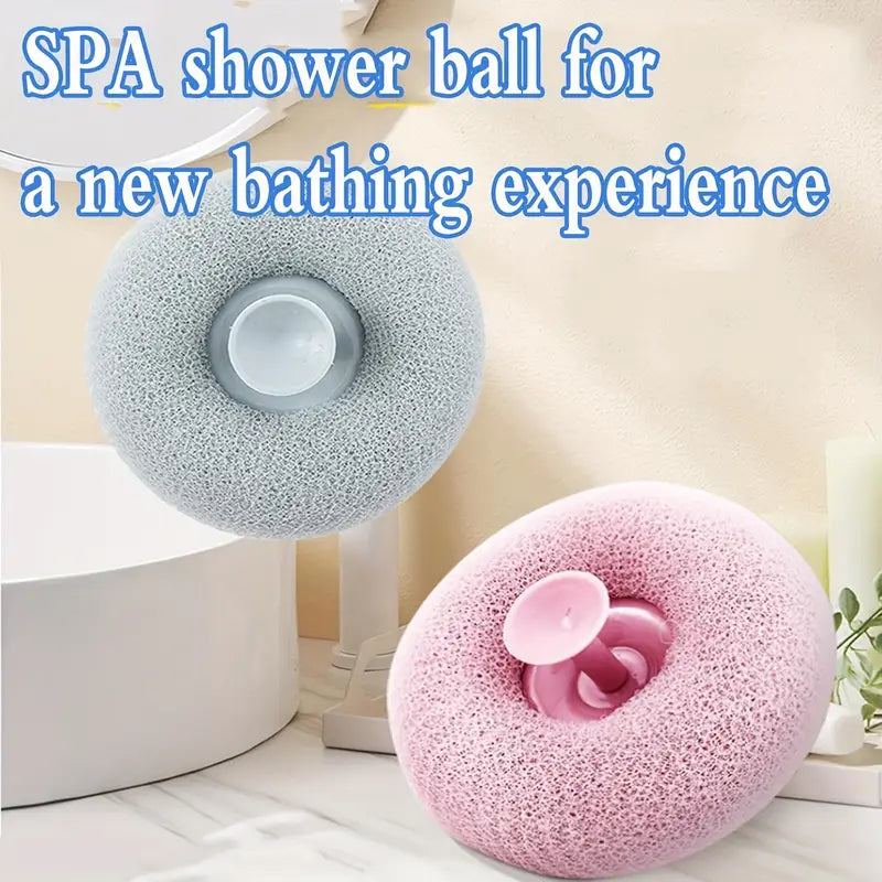 Bath Towel Scrub Bath Massage Shower Ball With Sucker Scrub bathroom