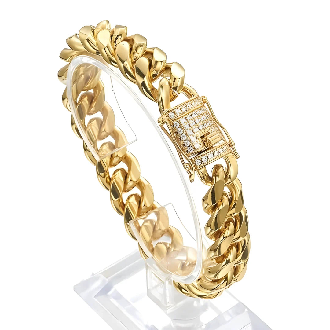 BD Gold Cuban Bracelet Men