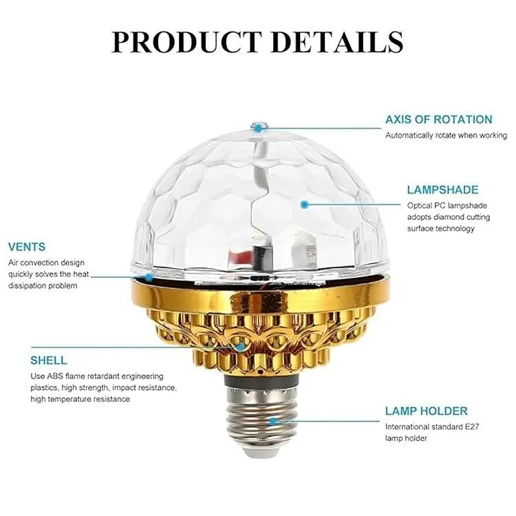 BD Rotating Magic Ball Light with Lamp Holder Sets