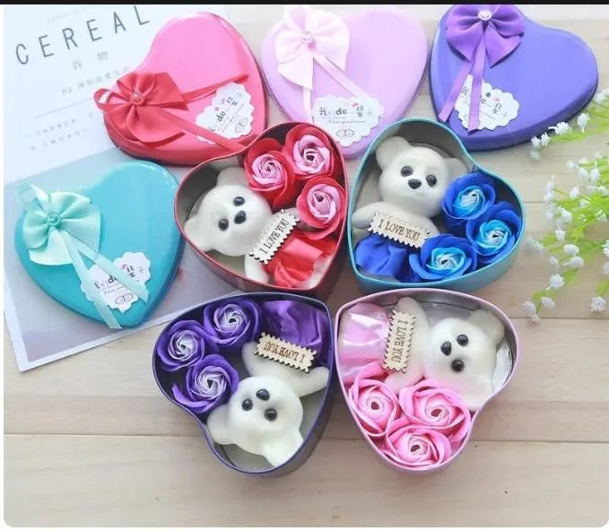 Bear Rose Gift Box Gifting