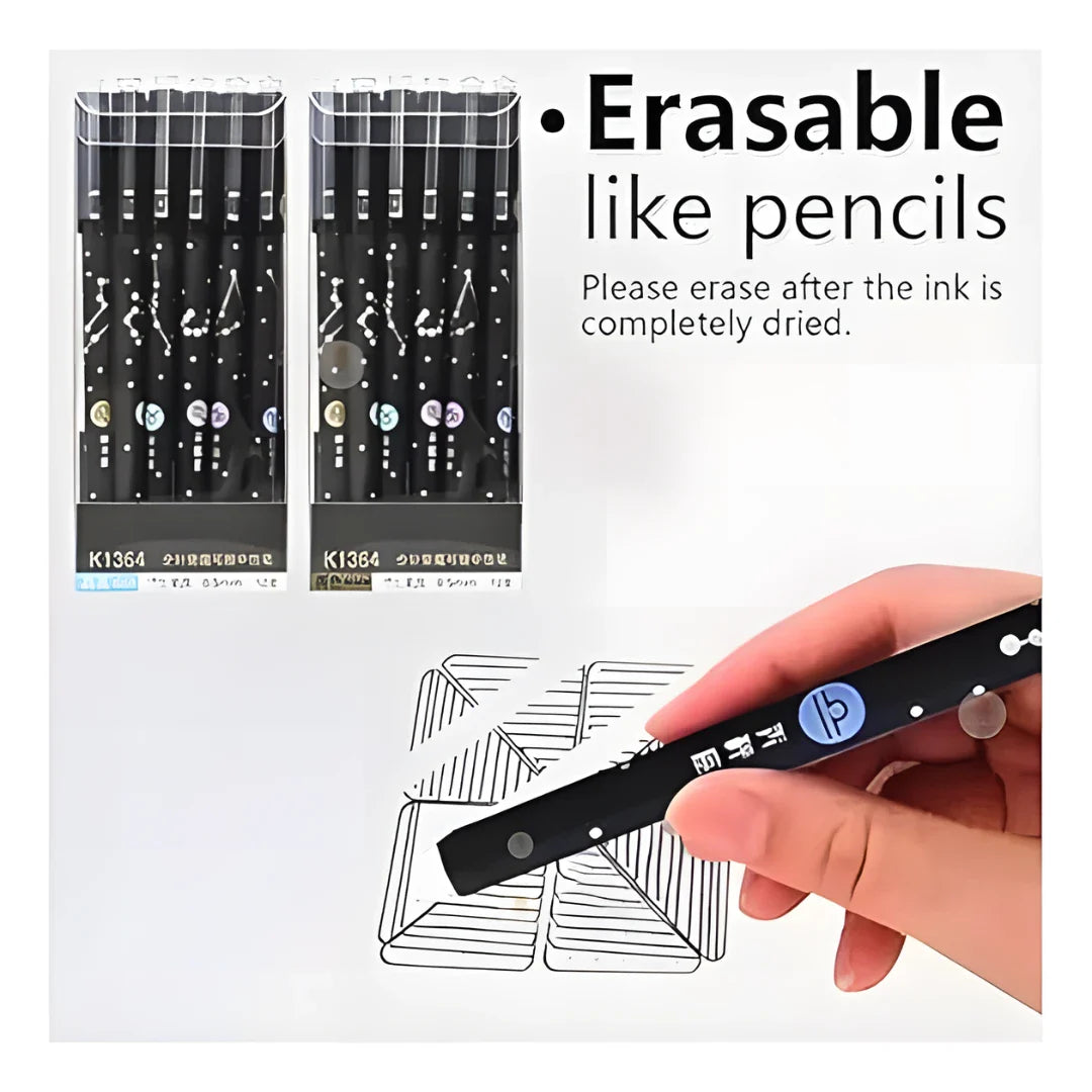 Beautiful Erasable Pen 6pcs