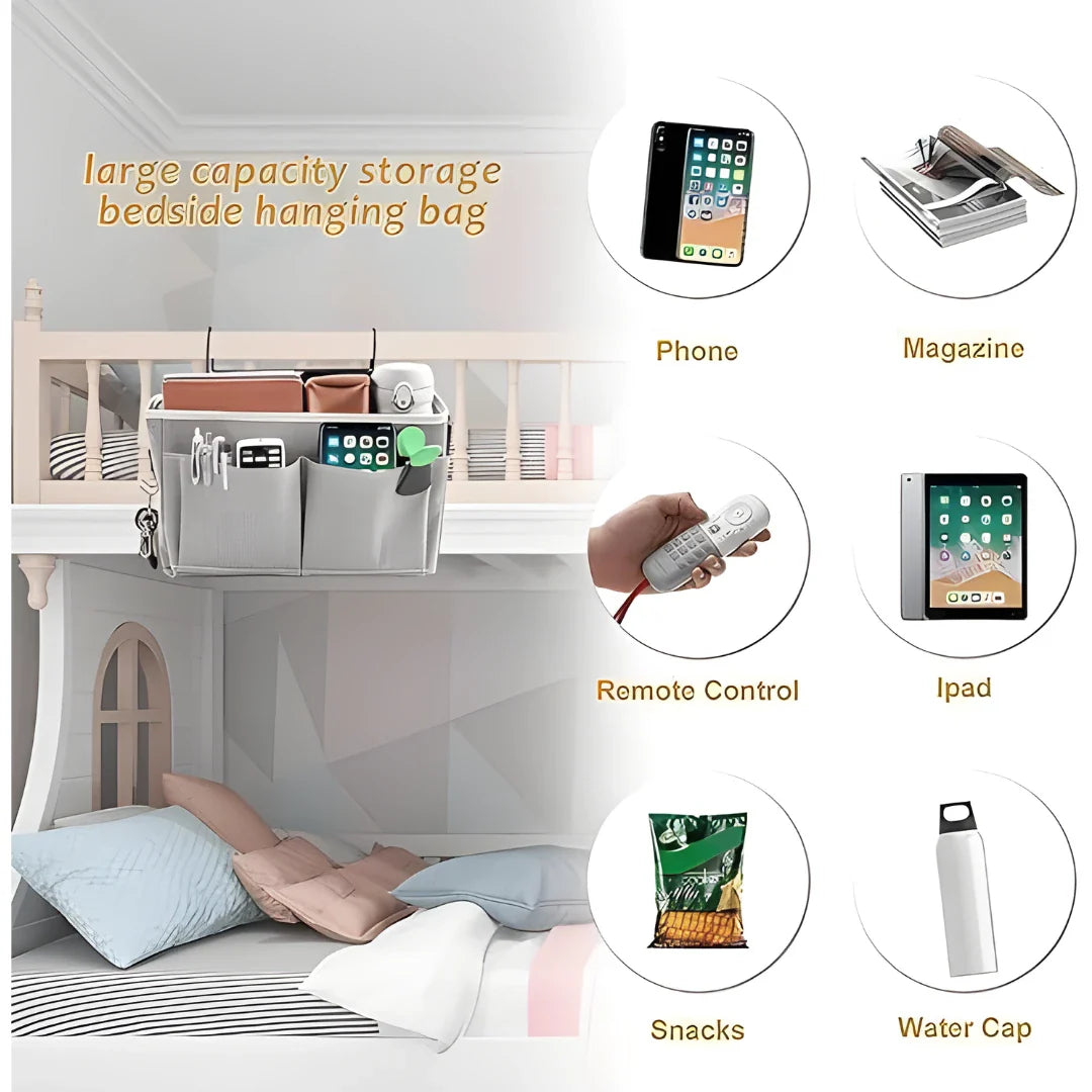 Bedside hanging Multipacket Organizer