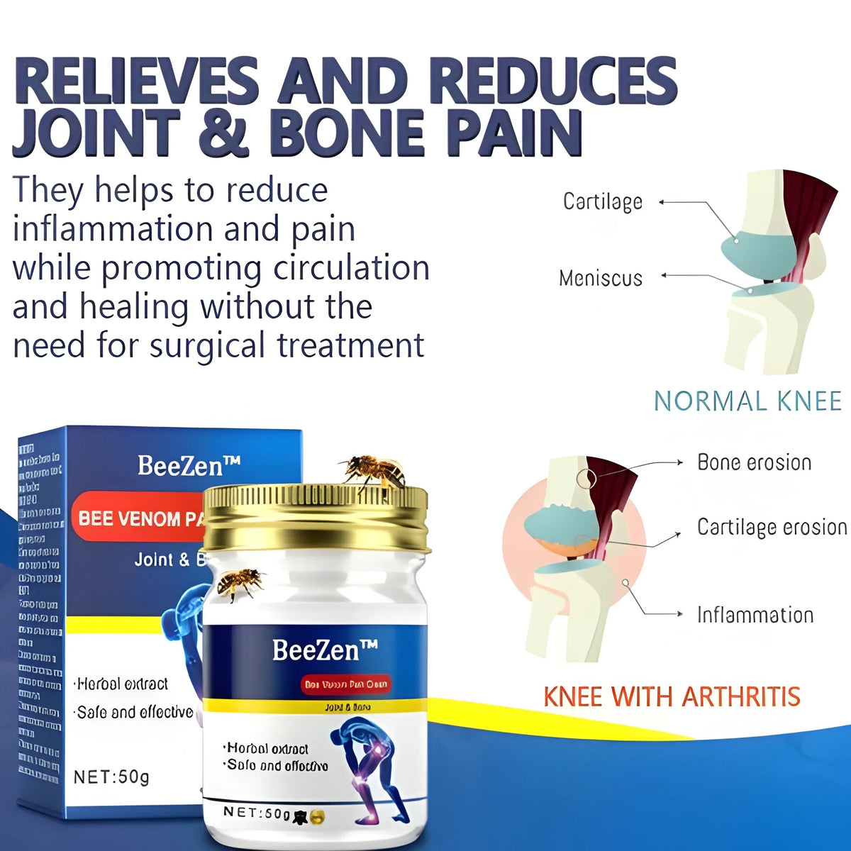 Bee Venom Joint and Bone Therapy Advanced Cream ( Pack Of 2 )