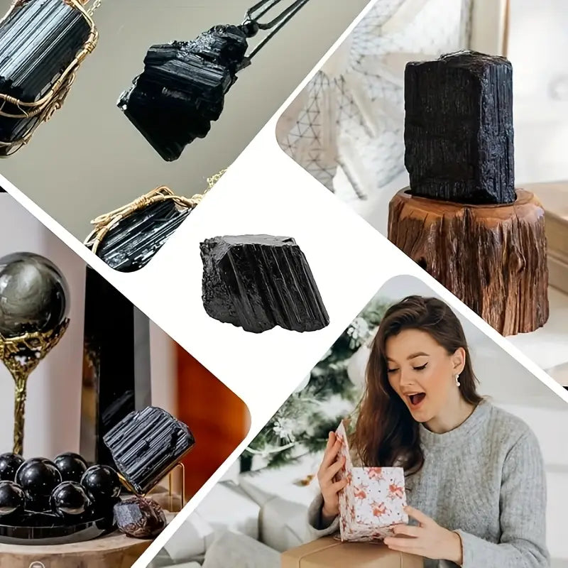 Black Tourmaline Raw Stone Home Accessories
