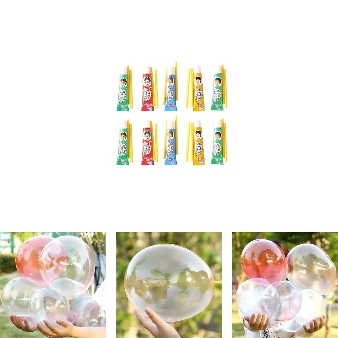 Blow Bubble Balloons Toys (Pack of 3 Tube)