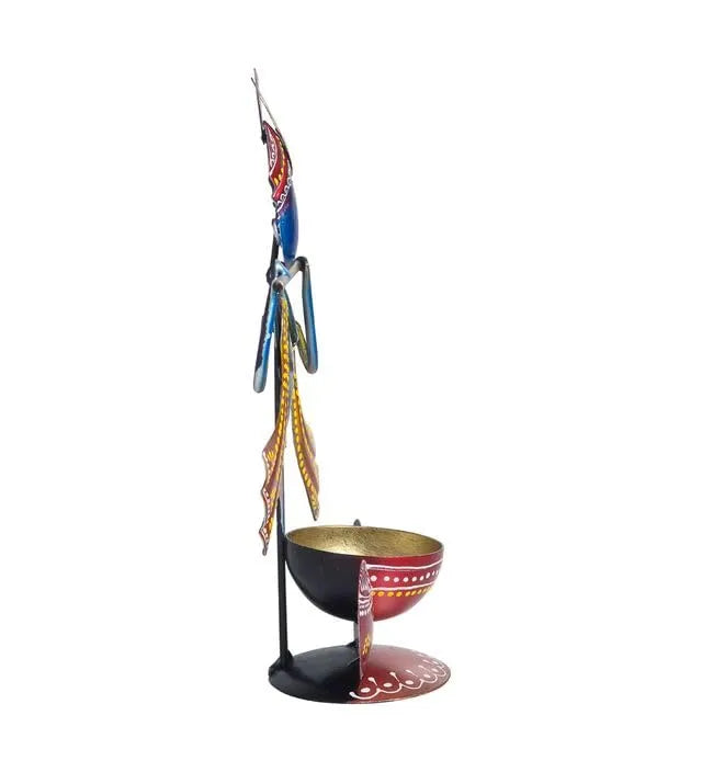 Blue & Red Krishna Idol Showpiece Home Accessories