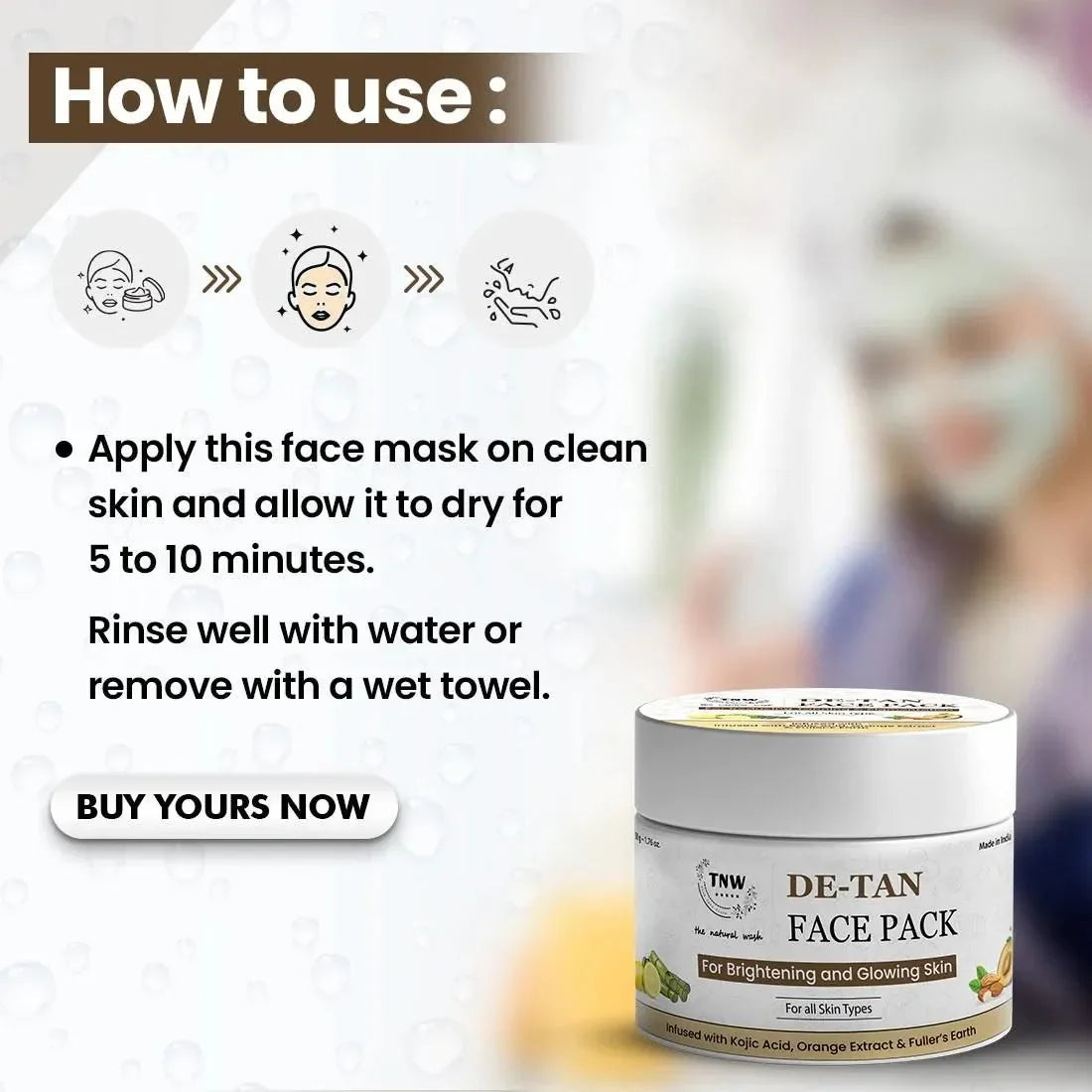 Brightening De Tan Face Pack Beauty