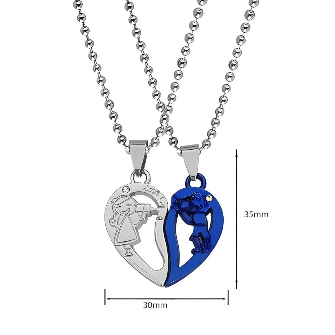 Broken Hearth shape valentine locket