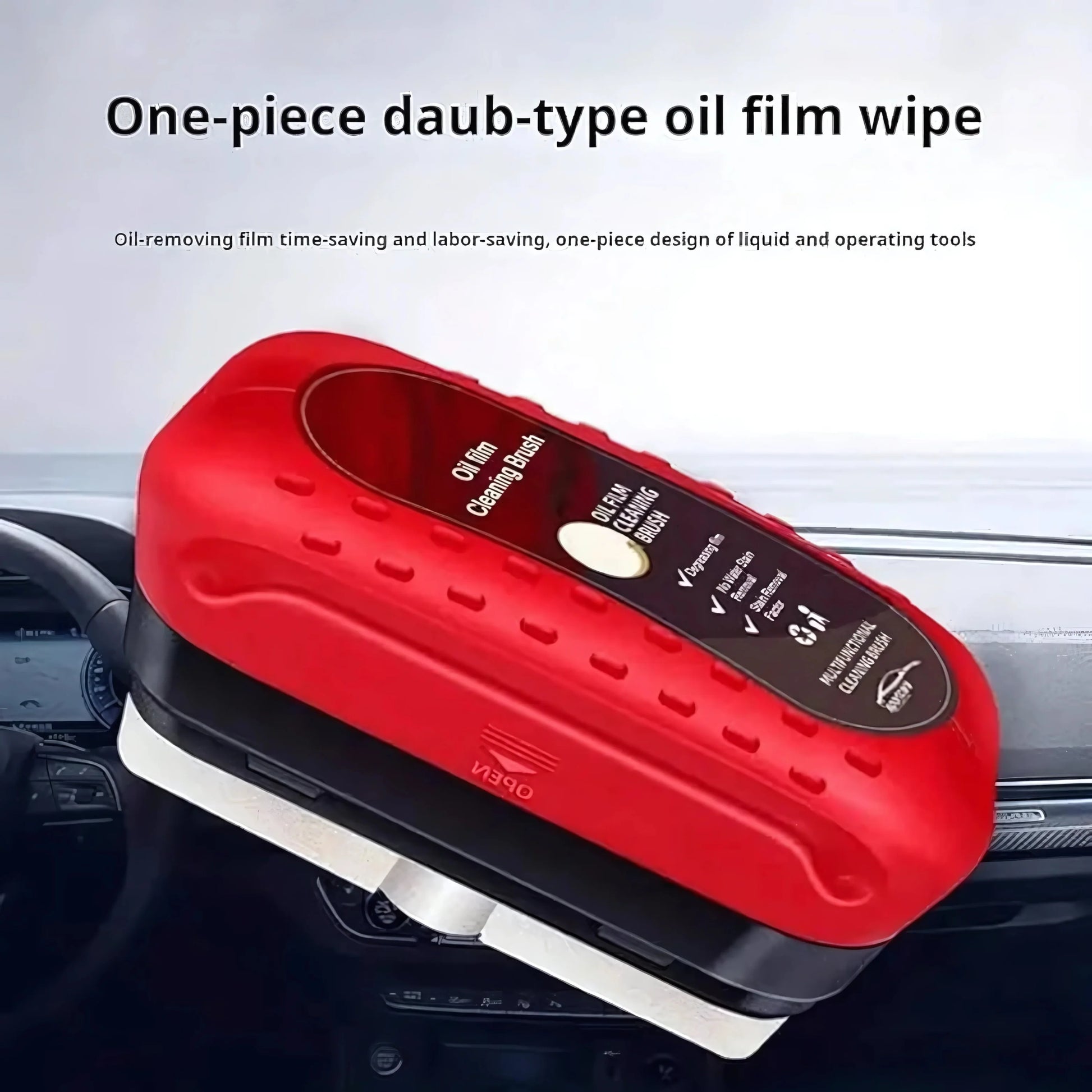 Car Glass Oil Film Remover Cleaning Brush