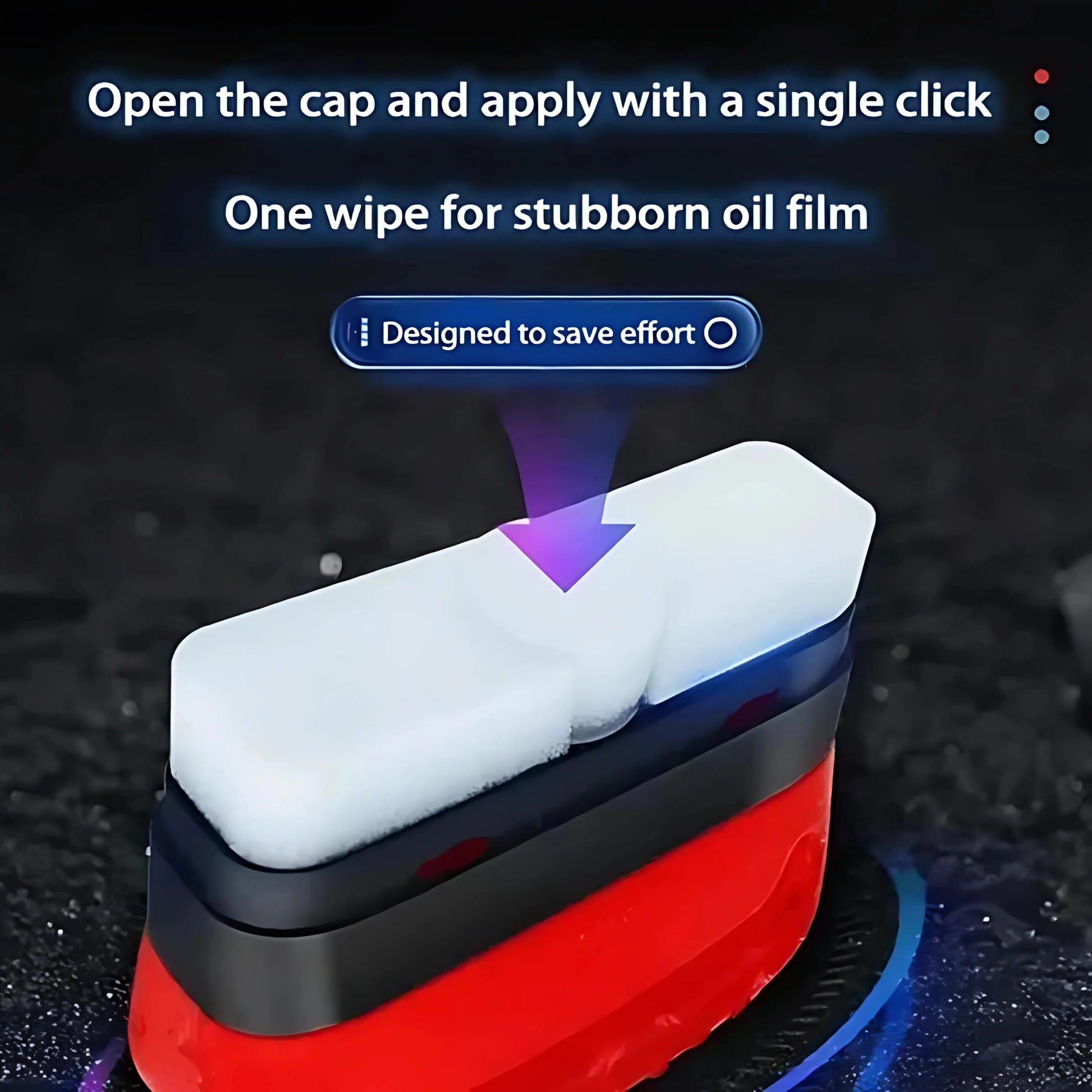Car Glass Oil Film Remover Cleaning Brush